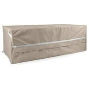 Rectangular Firepit Cover - Premium Polyester, Weather Resistant, Drawcord , Covers, Rectangular 26W x 22D x 21H, Clay